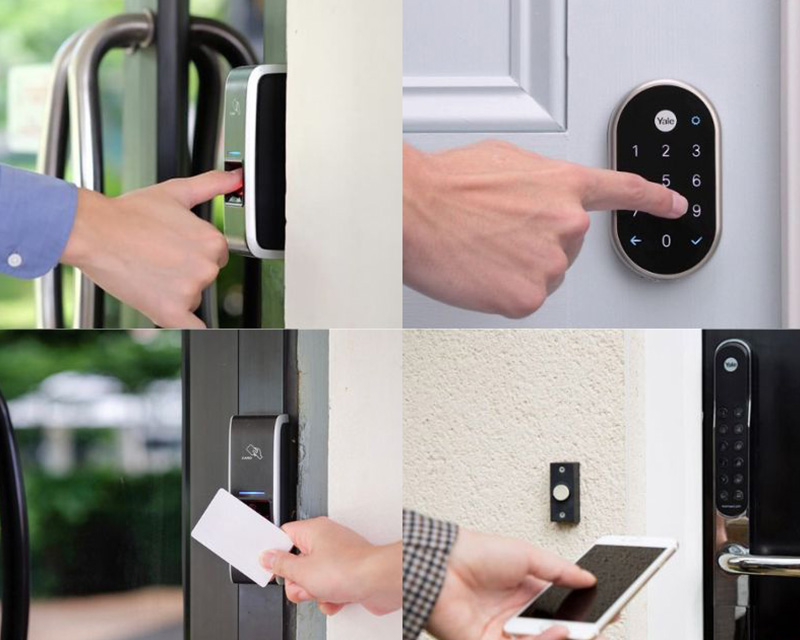 Khóa điện tử được phân thành nhiều loại dựa trên phương thức xác thực
