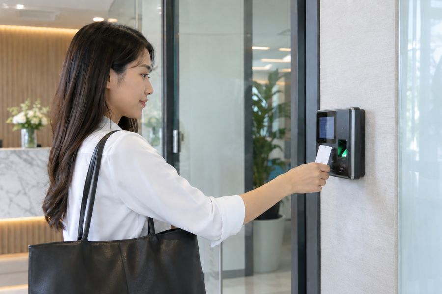Máy chấm công giúp ghi nhận thời gian vào – ra của nhân viên