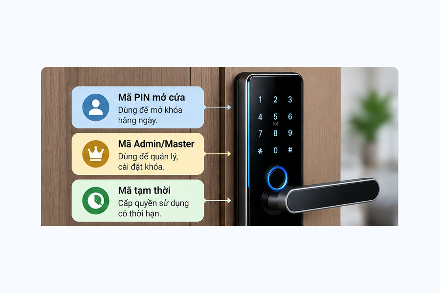 cách đổi mật khẩu khoá cửa vân tay