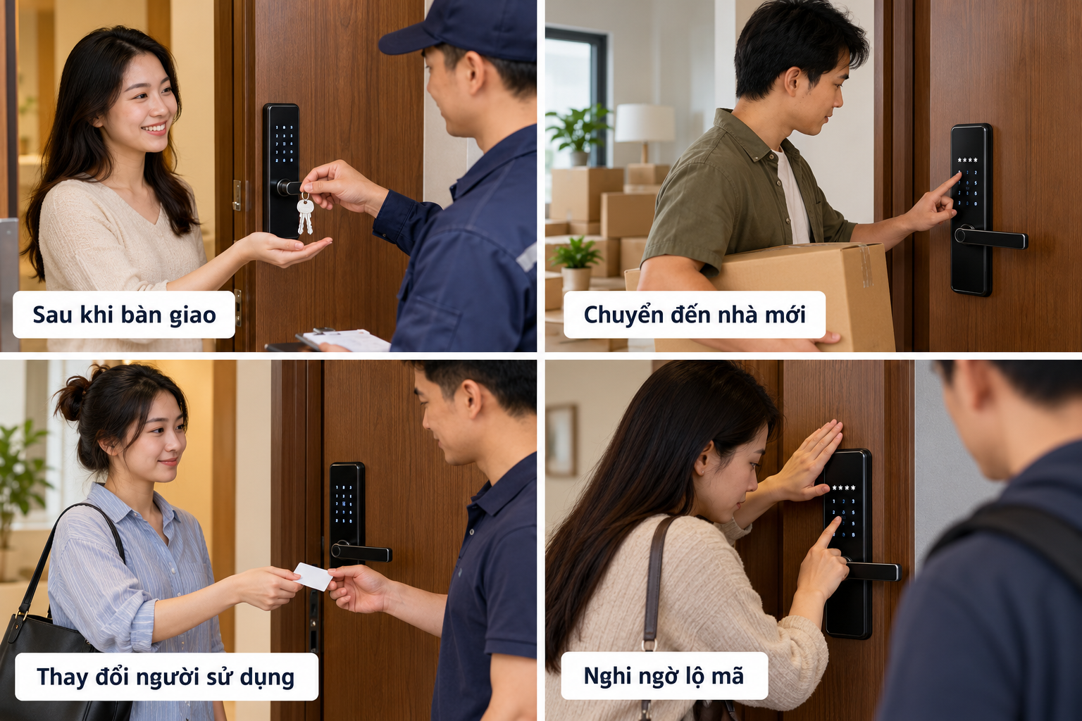 cách đổi mật khẩu khóa điện tử